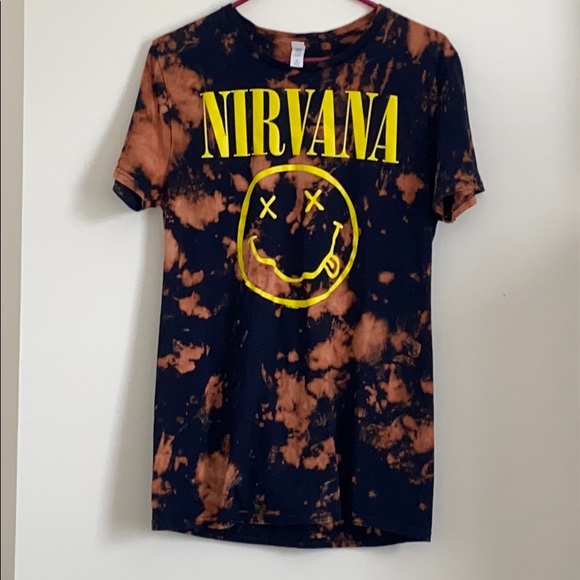 Tops - Distressed Nirvana T Shirt